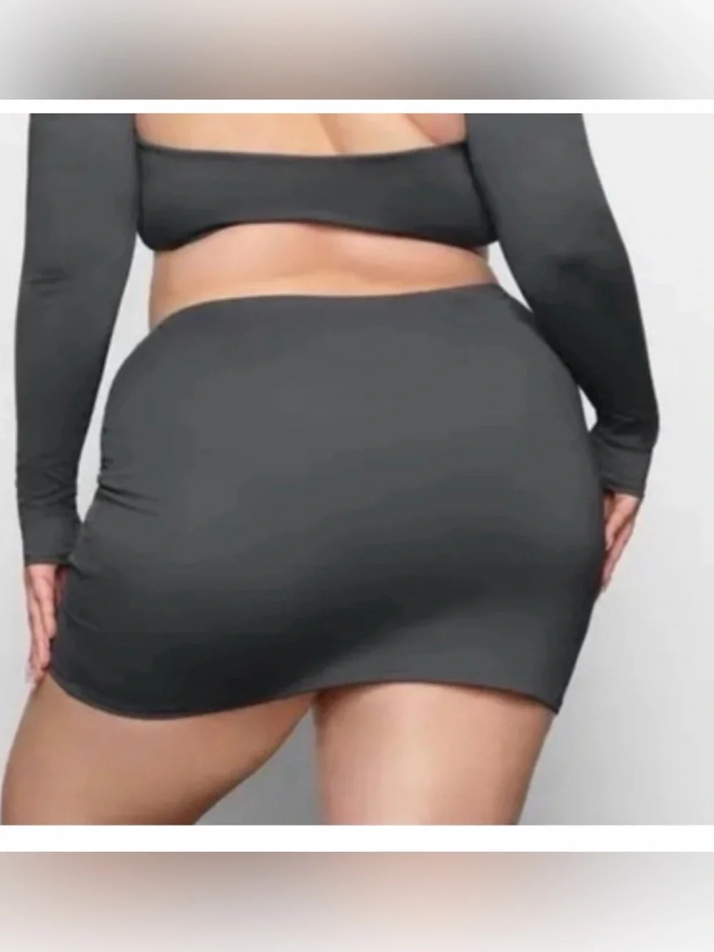 Skims Swim Ruched Mini Skirt size small